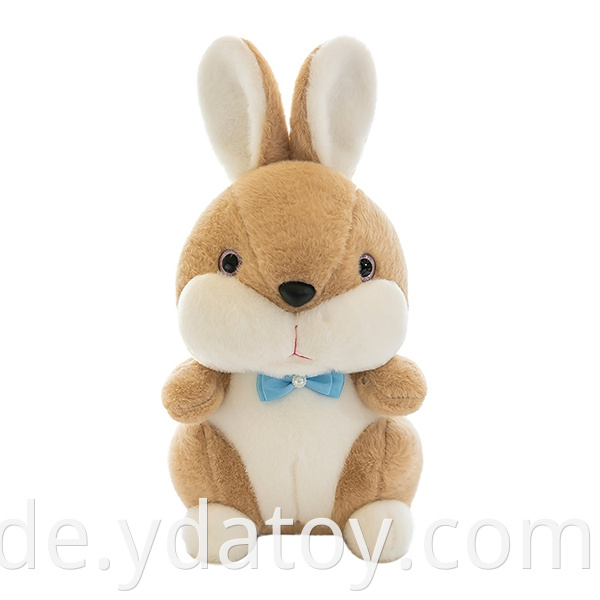 Plush small brown rabbit toys